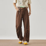 Streetwear Maillard Brown Boyfriend Denim Jeans