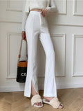 Slim High-waisted Flared Women's Pants