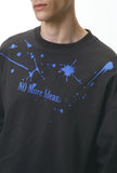 American Splatter Color Block Long Sleeve T-Shirt