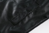 Y2K Star Patchwork Motorcycle Leather Jacket
