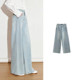 Stylish Mid Waist Stonewashed Denim Jeans