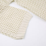 Y2K Loose Knitted Holes Sweater