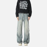 Y2K Autumn Patchwork Baggy Hip Hop Jeans