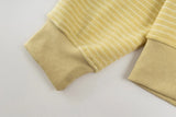 Cozy Striped Fleece Faux Fur Hooded Sweatshirt