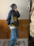 Y2K Lightning Star Sweater