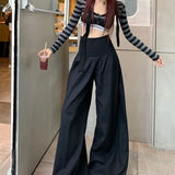 Women Vintage Streetwear Chic Wide Leg Summer Pants