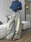 Retro Loose Wide Leg Denim Jeans