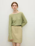 Women Hip Hop Casual Natural Linen Knitted Sweater