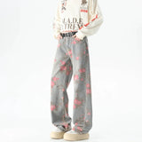Y2K Versatile Floral Straight Leg Jeans