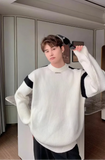 Streetwear Korean Style Round Neck Knit Sweater