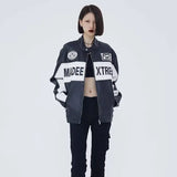 Streetwear Retro Loose High Street Varsity Leather Jacket