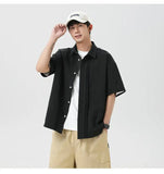 Relaxed Fit Lightweight Button-Up Shirt