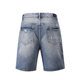 Streetwear Breathable Stylish Ripped Denim Shorts