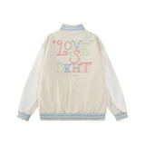 Y2K Women Patchwork Retro Baseball Varsity Jacket