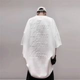Embossed Suede Hip Hop T-Shirt