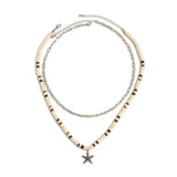 Creative Trendy Coconut Husk Starfish Necklace