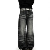 Y2K Vintage Washed Wide Leg Denim Jeans