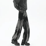 Durable Streetwear Black Tie Dye High Jeans