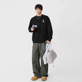 Cozy Horse Head Pattern Crew Sweatshirt