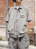 Safari Style Pocket Cargo Men Shirt