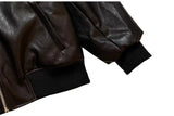 Heavyweight Motorcycle Leather Hooded Jacket