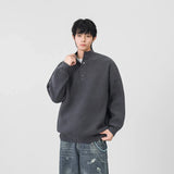 Cozy Mock Neck Waffle Knit Jumper Sweater