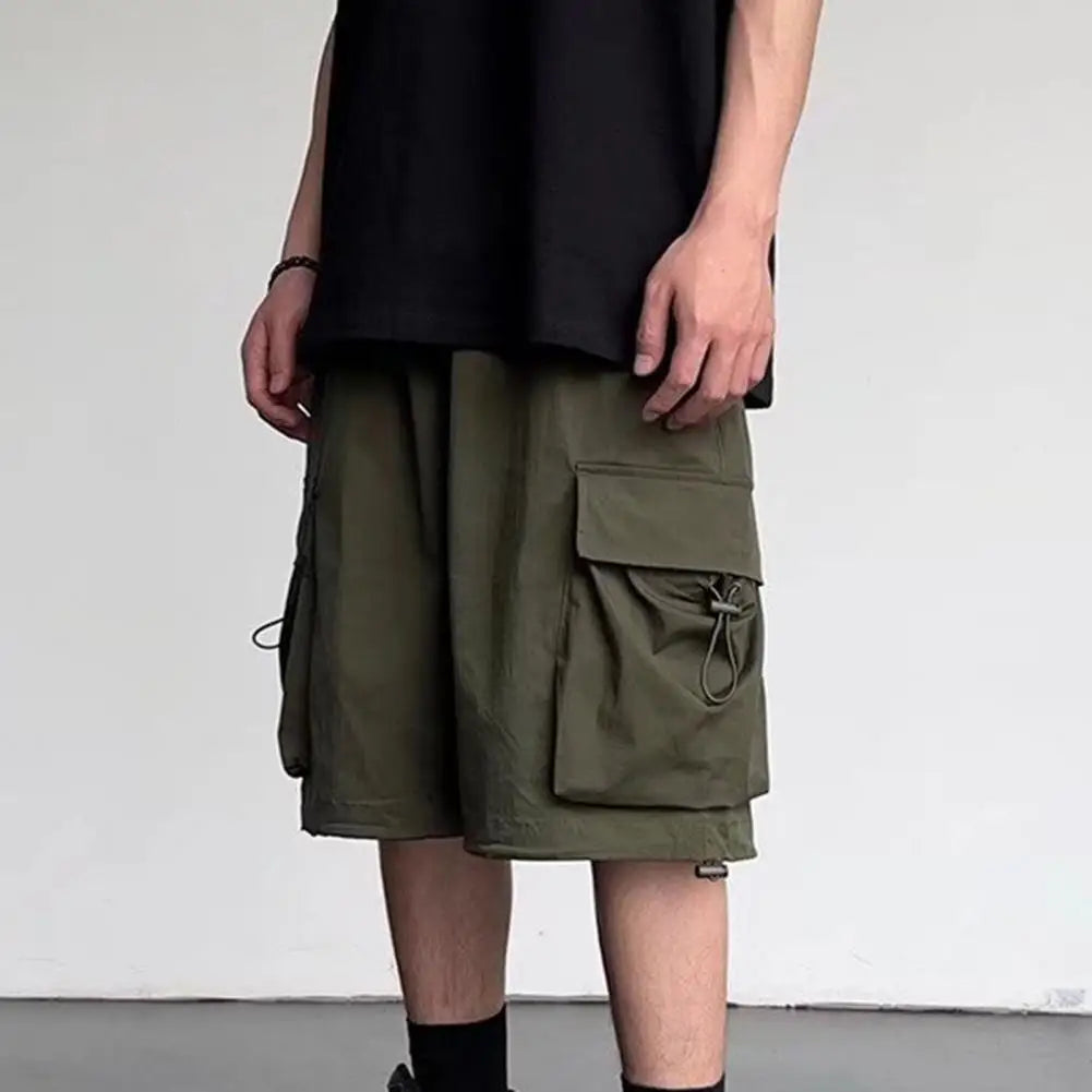 Loose Multi-Pocket Cargo Shorts