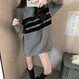 Striped Knitted Women's Sweater