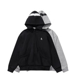 Winter Cozy Fleece Zip-Up Hooded Cotton Sweatshirt