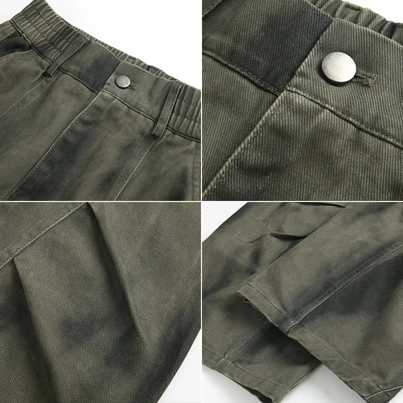 Trendy Casual Wide Leg Cargo Pants