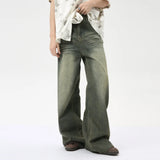 Flexible Vintage Distressed Loose Wide Leg Jeans