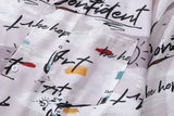 Unique Graffiti Flexible Short Sleeve Beach Shirt