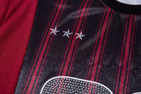 Rhinestone Flexible Mesh Jersey Sport T-Shirt