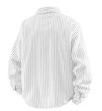 Stylish Striped Pocket Designer Long Sleeve Shirt