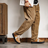 Vintage Yellow Brown Leather Shoes