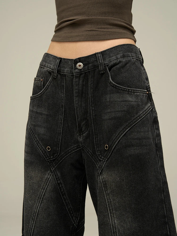 Wide Leg Vintage Washed Baggy Jeans