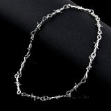 Wire Thorns Gothic Barbed Wire Necklace
