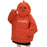 Oversized Loose Y2K Pumpkin Hoodie
