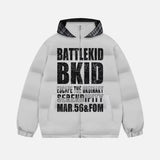 Versatile Loose Hooded Puffer Sports Jacket