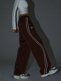 Striped Reflective Baggy Joggers