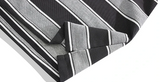Contrasting Patchwork Striped Polo Long Sleeve T-Shirt