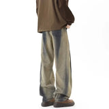 Distressed Vintage Washed Gradient Jeans