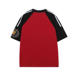 Durable Retro Patchwork Casual Cotton T-Shirt