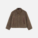 Trendy High Street Woolen Fur Jacket