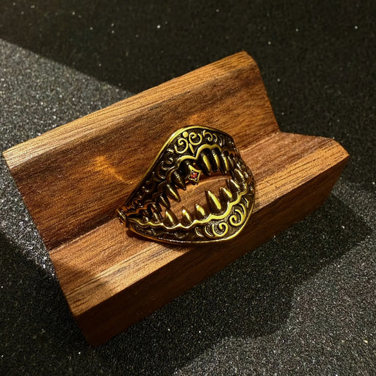 Adjustable Retro Gold Color Open Ring
