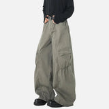 Y2K Original Pleated Wide Leg Cargo Pants