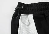 Patchwork Baggy Track Shorts