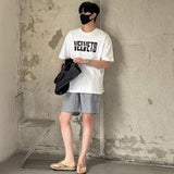 Streetwear Cool Bold Velvets Typography Casual T-Shirt