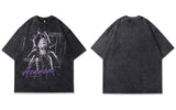 Streetwear Spider Letter Print Gothic Cotton T-Shirt