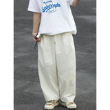 Retro Japanese Solid Color Elastic Pants